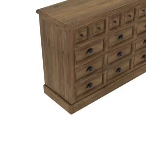 Commode Akka Marron - Bois massif - 130 x 90 x 45 cm