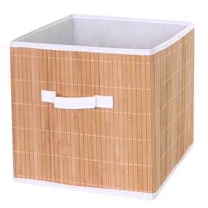 Boîte rangement pliable C21 (4 pcs) Marron - Bambou - Matière plastique - 32 x 32 x 32 cm