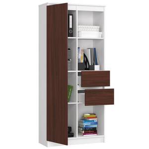 Mehrzweckschrank R15 1T 2S CLP Wenge Dekor - Weiß