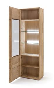 Vitrine Renzo 4-LA Braun - Massivholz - Holzart/Dekor - 66 x 208 x 38 cm