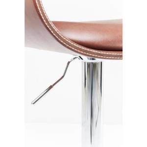 Tabouret de bar Monaco Marron - Cuir synthétique - 48 x 106 x 48 cm