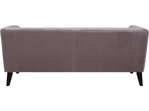 Sofa aus Samt "Vanessa" - Hellgrau Grau - Textil - 82 x 76 x 189 cm