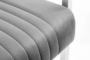 Stuhl BIG ASTON Grau - Metall - Textil - 55 x 88 x 63 cm