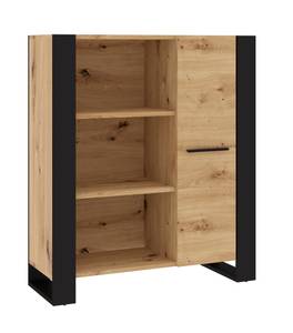 Kommode NUKA 90x45x110 Beige - Holzwerkstoff - Kunststoff - 90 x 110 x 45 cm