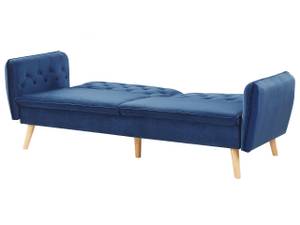 2-Sitzer Sofa BARDU Blau - Marineblau - Eiche Hell