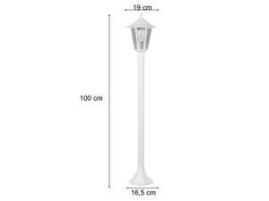 Außen Wegeleuchte Laterne Weiß 100cm Weiß