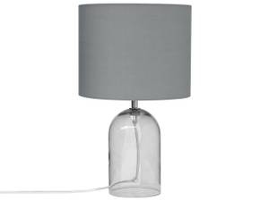 Lampe de table DEVOLL Gris - Verre - 25 x 44 x 20 cm