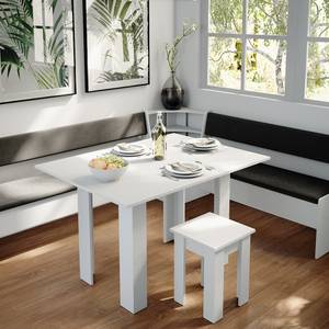 Banc d'angle Roman te Anthracite - Blanc - 43 x 78 x 43 cm