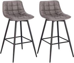 Barhocker Jodie (2er Set) Grau