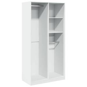 Kleiderschrank 298537-4 Weiß - Breite: 100 cm