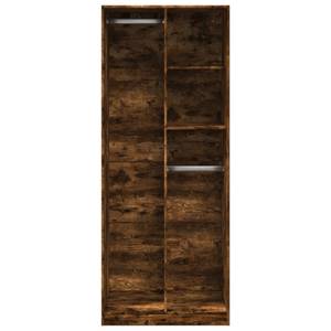 Kleiderschrank 298537-4 Raucheiche Dekor - Breite: 80 cm