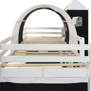 Hochbett für Kinder Weiß - Breite: 148 cm