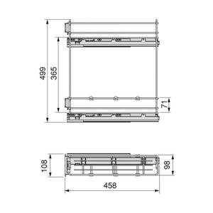 Flaschenregal seitlich ausziehbar Breite: 12 cm