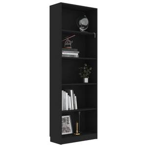 Bücherregal 3016500-1 Schwarz - 60 x 175 cm