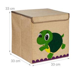 Aufbewahrungsbox für Kinder Beige - Dunkelgrün - Grün