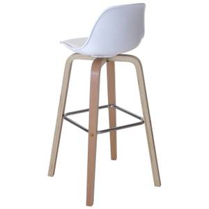 Tabouret de bar A89 (lot de 2) Marron - Cuir synthétique - 44 x 97 x 45 cm