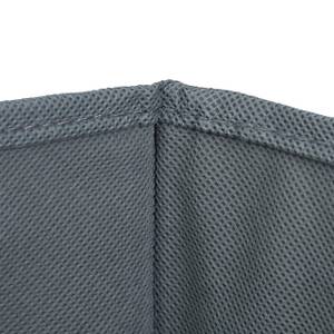 Panier de rangement en bambou plat Gris