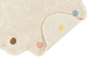 Tapis lavable en coton, COOKIE Beige - Textile - 120 x 160 cm