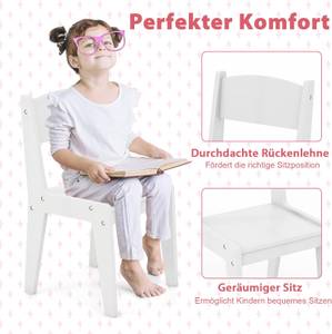 Kinder-Schminktisch HY10160WH Weiß - Holzwerkstoff - 41 x 94 x 80 cm