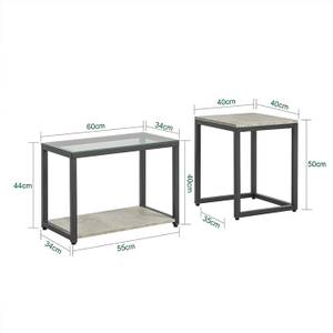 Tables Basses Gigognes FBT35-HG 46 x 18 x 70 cm