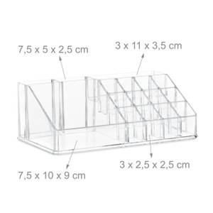 2 x Make Up Organizer transparent Durchscheinend