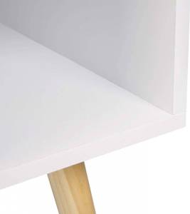 Nachttisch Silvia (2er Set) Weiß - Holzwerkstoff - 48 x 50 x 40 cm