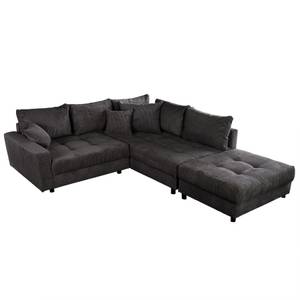 Ecksofa KENT Grau - Textil - 220 x 85 x 190 cm