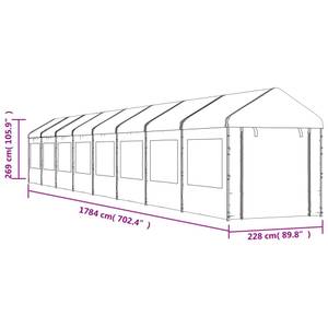 Gazebo avec toit 3028534 1784 x 228 cm