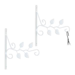 2 crochets de suspension pour plantes Blanc - Métal - 2 x 30 x 30 cm