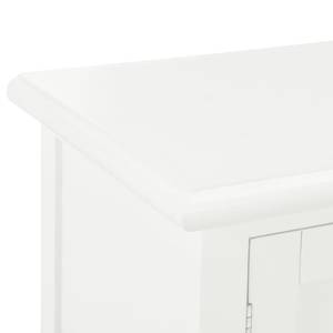 Meuble tv 297428 Blanc - Bois manufacturé - Bois massif - Bois/Imitation - 30 x 40 x 120 cm