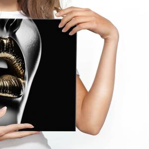 Leinwandbild Abstrakte LIPPEN Gesicht 3D 120 x 80 x 80 cm