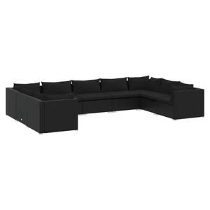 Garten-Lounge-Set (9-teilig) 3013633-23 Schwarz