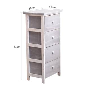 Chiffonnier RE4303 Gris - Bois massif - 25 x 71 x 35 cm