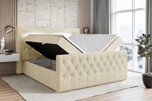 Boxspringbett AURORA Beige - Breite: 160 cm - H4