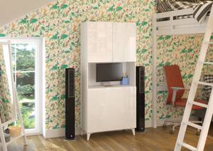 Sekretär MEGAN 80x36-99x175 Weiß