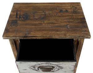 Commode Cadiz Marron - En partie en bois massif - 48 x 79 x 33 cm