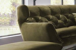 Sofa CHARME 2-Sitzer Velvet Dunkelgrün