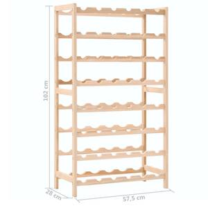 Weinregal 246441 Braun - Massivholz - Holzart/Dekor - 28 x 102 x 58 cm