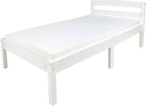 Lit blanc avec matelas Clasic 70/140 Blanc - Bois manufacturé - 76 x 56 x 147 cm