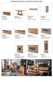 Wandboard Pedro 8 mit Beleuchtung Braun - Holzart/Dekor - Holz teilmassiv - 160 x 24 x 22 cm