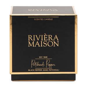 Bougie parfumée RM Patchouli Pepper Noir - Verre - 7 x 9 x 7 cm