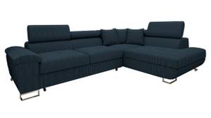 Ecksofa Cotere Cord Blau - Ecke davorstehend rechts