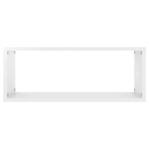 Étagère murale (lot de 2) 3016486-1 Blanc crème brillant - 15 x 23 x 60 cm - Nombre de pièces dans le lot : 2