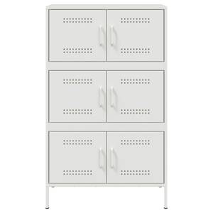 Highboard DE9140 Weiß - Metall - 39 x 113 x 68 cm