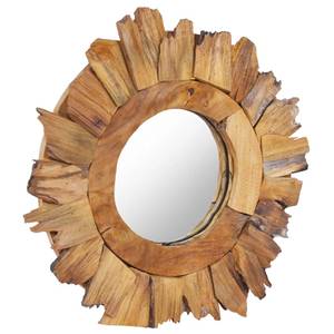 Wandspiegel 3002956 Braun - Massivholz - Holzart/Dekor - 40 x 8 x 40 cm