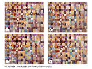 Bild handgemalt Perspective of Choice Massivholz - Textil - 100 x 75 x 4 cm