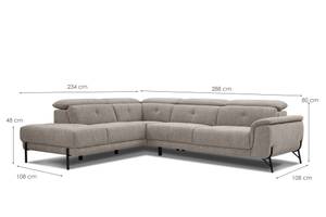 Ecksofa Avena 5-Sitzer Taupe