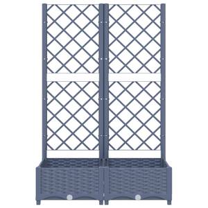 Jardinière de jardin 3012791-2 Gris foncé - 40 x 121 x 80 cm