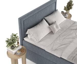 Premium Boxspringbett Pao Blau - Breite: 200 cm