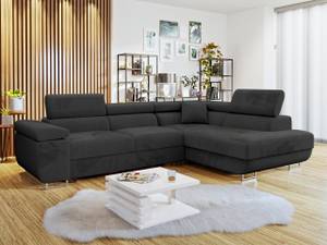 Ecksofa Torezio Schwarz - Ecke davorstehend rechts